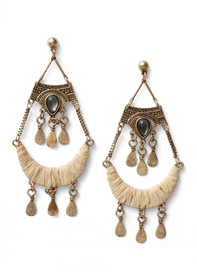 Venus Boho Chandelier Earrings in Gold Venus Boho Chandelier Earrings in Gold