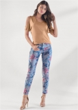 Venus Reversible Jeans in Pink Floral Venus Reversible Jeans in Pink Floral
