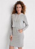 Venus Layered Lounge Dress Set - Heather Grey Venus Layered Lounge Dress Set - Heather Grey
