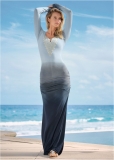 Venus Strappy Ombre Maxi Dress - Blue Multi Venus Strappy Ombre Maxi Dress - Blue Multi
