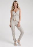 Venus Ribbed Hacci Jogger Set in Taupe Venus Ribbed Hacci Jogger Set in Taupe