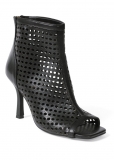 Venus Perforated Booties in Black Venus Perforated Booties in Black