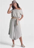 Venus Sand Dune Cheetah Jumpsuit in Grey Multi Venus Sand Dune Cheetah Jumpsuit in Grey Multi