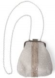 Venus Allover Rhinestone Handbag in Silver Venus Allover Rhinestone Handbag in Silver