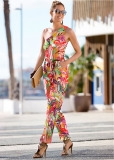 Venus Tropical Printed Jumpsuit in Red Multi Venus Tropical Printed Jumpsuit in Red Multi