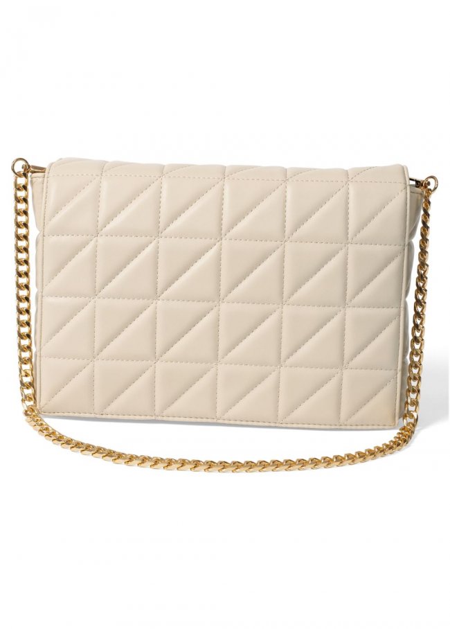 Venus Quilted Chain Handbag in Beige Glow Venus Quilted Chain Handbag in Beige Glow