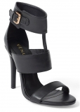 Venus Multi Strap Open Toe Heels in Black Venus Multi Strap Open Toe Heels in Black