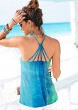 Venus Strappy Tank in Blue Multi Venus Strappy Tank in Blue Multi