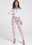 Venus Ripped Tie Dye Skinny Jeans in Pink Multi Venus Ripped Tie Dye Skinny Jeans in Pink Multi