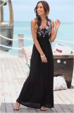 Venus V-Neck Maxi Dress - Black Venus V-Neck Maxi Dress - Black