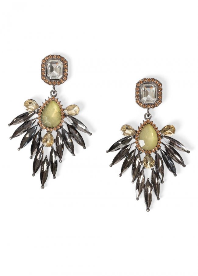 Venus Embellished Drop Earrings in Turquoise Multi Venus Embellished Drop Earrings in Turquoise Multi