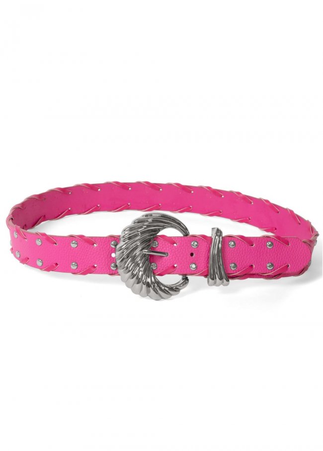 Venus Aurora Studded Woven Belt in Pink Venus Aurora Studded Woven Belt in Pink
