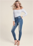 Venus Medium Wash ELASTIC WAISTBAND JEANS Venus Medium Wash ELASTIC WAISTBAND JEANS
