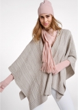 Venus VENUS | Sweater Knit Poncho in Grey Venus VENUS | Sweater Knit Poncho in Grey