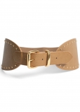 Venus Stud Trim Waist Belt in Brown Venus Stud Trim Waist Belt in Brown
