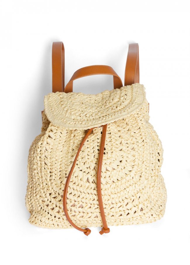Venus Boho Straw Backpack in Natural Venus Boho Straw Backpack in Natural