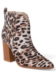 Venus Western Block Heel Booties in Brown Multi Venus Western Block Heel Booties in Brown Multi