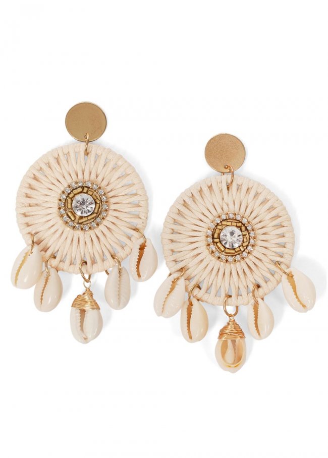 Venus Shell Drop Earrings in Cream Venus Shell Drop Earrings in Cream