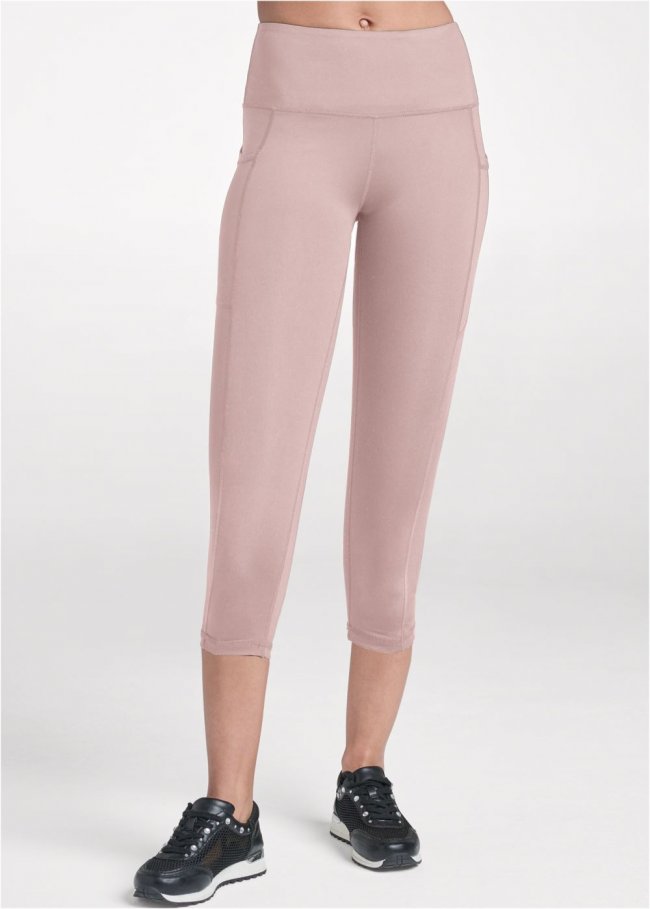 Venus Pocket Capri Active Leggings in Tan Venus Pocket Capri Active Leggings in Tan