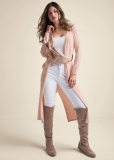 Venus VENUS | Faux Cashmere Split Duster in Light Pink Venus VENUS | Faux Cashmere Split Duster in Light Pink