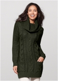 Venus Cozy Sweater Dress - Olive Venus Cozy Sweater Dress - Olive