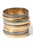 Venus Bangle Stack in Gold Venus Bangle Stack in Gold
