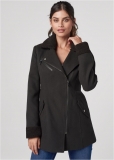 Venus Mid-Length Moto Jacket in Black Venus Mid-Length Moto Jacket in Black