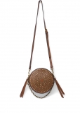 Venus Studded Round Crossbody in Cognac Venus Studded Round Crossbody in Cognac