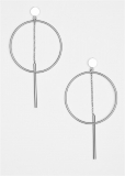 Venus Hoop Detail Earrings in Silver Venus Hoop Detail Earrings in Silver