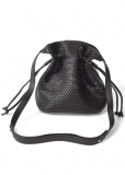Venus Perforated Handbag in Black Venus Perforated Handbag in Black