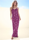 Venus Tie Back Maxi Dress - Purple Multi Venus Tie Back Maxi Dress - Purple Multi