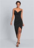 Venus High Slit Party Dress - Black Venus High Slit Party Dress - Black