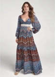 Venus Printed Maxi Dress - Rust Multi Venus Printed Maxi Dress - Rust Multi