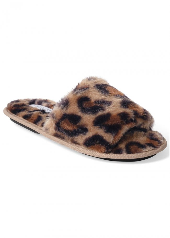 Venus Slide Slippers in Brown Multi Venus Slide Slippers in Brown Multi