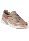 Venus Glitter Wedge Sneakers in Rose Gold Venus Glitter Wedge Sneakers in Rose Gold