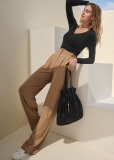 Venus Light Brown WIDE LEG SUITING TROUSER PANTS Venus Light Brown WIDE LEG SUITING TROUSER PANTS