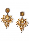 Venus Embellished Drop Earrings in Champagne Venus Embellished Drop Earrings in Champagne