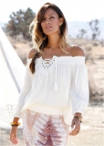 Venus Off-The-Shoulder Top in Cream Venus Off-The-Shoulder Top in Cream
