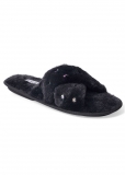 Venus Rhinestone Slide Slippers in Black Venus Rhinestone Slide Slippers in Black