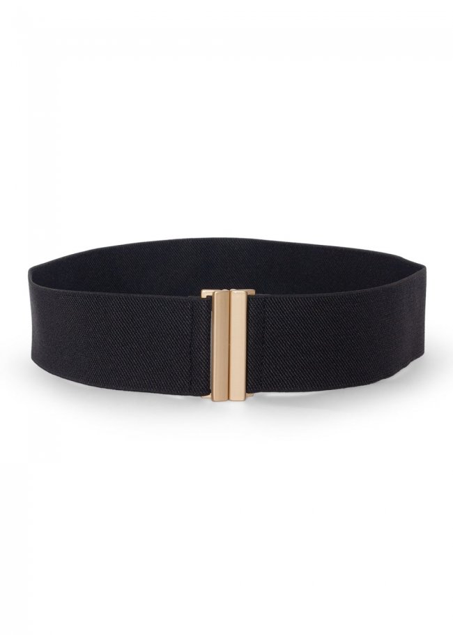 Venus Stretch Waist Belt in Black Venus Stretch Waist Belt in Black