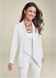 Venus Waterfall Blazer in White Venus Waterfall Blazer in White