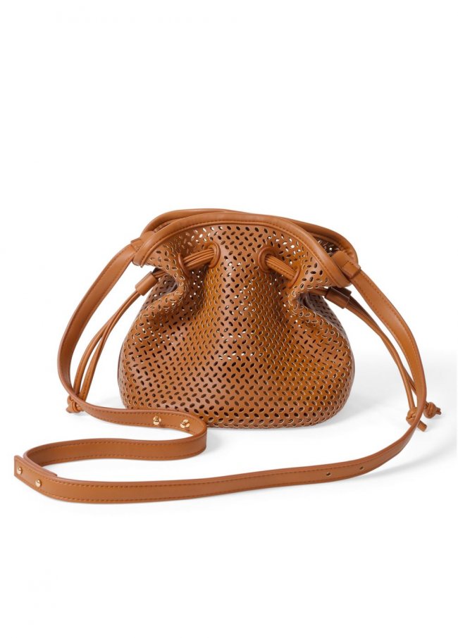 Venus Perforated Handbag in Cognac Venus Perforated Handbag in Cognac