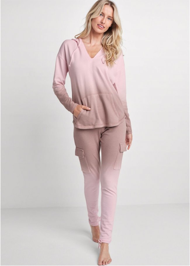 Venus Ombre Lounge Pant Set in Pink Multi Venus Ombre Lounge Pant Set in Pink Multi