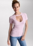 Venus VENUS | Pearl Short Sleeve Sweater in Lilac Venus VENUS | Pearl Short Sleeve Sweater in Lilac