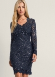 Venus Lace Party Dress - Navy Venus Lace Party Dress - Navy