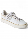 Venus Quilted Sneakers in White Venus Quilted Sneakers in White