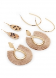 Venus Mixed Earring Set in Gold Multi Venus Mixed Earring Set in Gold Multi