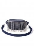 Venus Rhinestone Fringe Fanny Pack in Denim Blue Venus Rhinestone Fringe Fanny Pack in Denim Blue