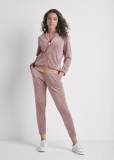 Venus Striped Velour Pant Set in Light Pink Venus Striped Velour Pant Set in Light Pink