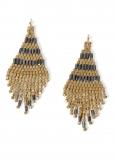 Venus Mixed Medallion Earring in Gold Multi Venus Mixed Medallion Earring in Gold Multi